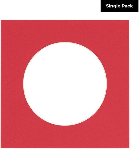 CountryArtHouse Hunter Green Acid Free 16x16 Circle Picture Frame Mat with White Core Bevel Cut for 12x12 Pictures - Fits 16x16 Frame - Pack of 1 Matboard in Kuwait
