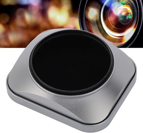 Fydun Square Lens Hood 55mm Aluminum Alloy Metal Lens Hood Camera Accessories Shade Universal (Silver) in Saudi Arabia