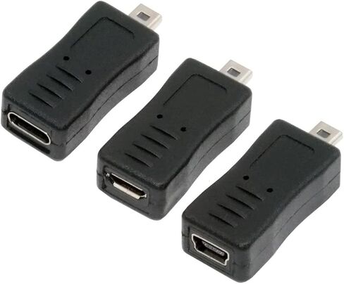 CY Adapter 3pcs/Set USB-C Type-C Micro Mini USB Female to Camera Mini 8P Data Power Adapter for Coolpix UC-E6 UC-E16 UC-E17 DSC-W DMC-S EX-Z in Saudi Arabia