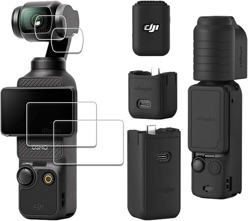 شاشة العدسة واقي السيليكون غلاف الحماية ل DJI Osmo Pocket 3 الملحقات (الأرجواني) in Kuwait