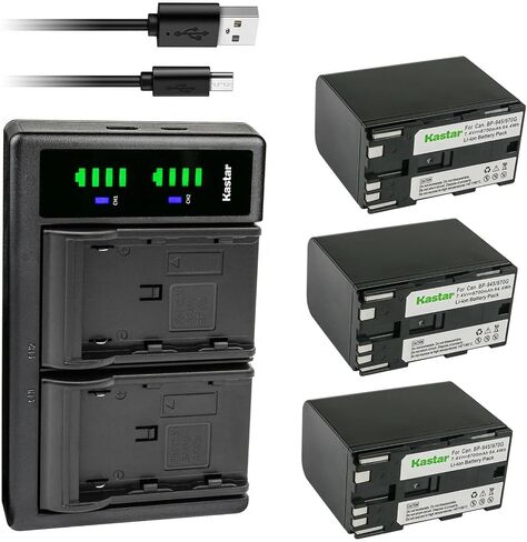 Kastar 1-Pack Battery and LTD2 USB Charger Replacement for Canon ES5000, ES6000, ES6500V, ES7000ES, ES7000V, ES8000V, ES8100V, ES8200V, ES8400V, ES8600, G10, G10Hi, G15Hi, G20Hi, G30Hi, G35Hi, G45Hi in Saudi Arabia