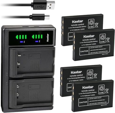 Kastar 4-Pack Battery and LTD2 USB Charger Compatible with Panasonic WX-B3030 WX-B3030M BX-B3030 CE-3030 Battery, Panasonic WX-T3020 WX-H3030 WX-H3050 WX-CH450 WX-CT420 Headset System in Saudi Arabia