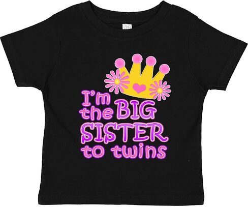 inktastic I'm The Big Sister to Twins. Toddler T-Shirt in Saudi Arabia