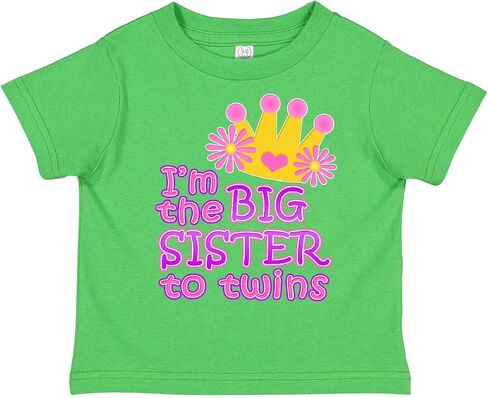inktastic I'm The Big Sister to Twins. Toddler T-Shirt in Saudi Arabia