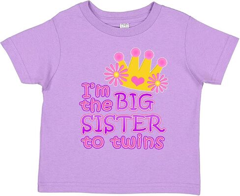 inktastic I'm The Big Sister to Twins. Toddler T-Shirt in Saudi Arabia