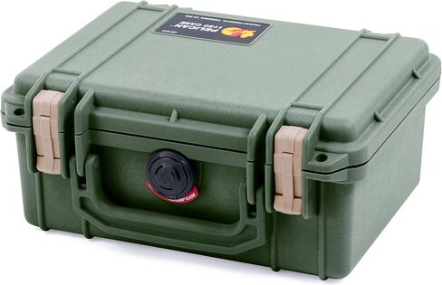 Pelican 1150 Case, OD Green with Black Latches, None (Case Only) in Kuwait