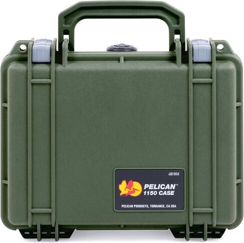 Pelican 1150 Case, OD Green with Black Latches, None (Case Only) in Kuwait