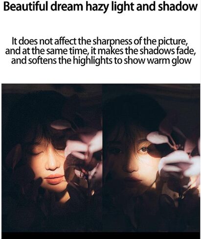 Black Mist Diffusion Lens Filter for Video Shooting, Portrait Shooting, Suppresses high Light and Shadow Contrast, Provides a Soft Image with MRC Coating, (43MM) in Saudi Arabia