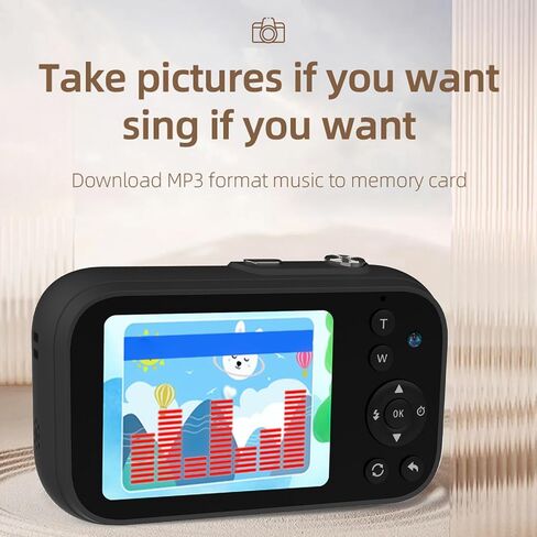 1080P Digital Camera Portable Digital Video Camera 48MP Dual Lens 2.8 Inch IPS Screen Game Playing Mc Listening Built-in Battery with 32GB TF Card USB Card Reader Birthday Christmas Gift for Teens in Saudi Arabia