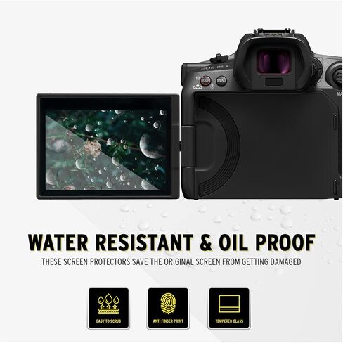 Koah LCD Ultra Armor Screen Protector for Canon EOS R5 Mirrorless Camera, 0.3mm Ultra-Thin Optical Protector Glass, Anti-Bubble Anti-Fingerprint Tempered Glass Screen Protector in Kuwait