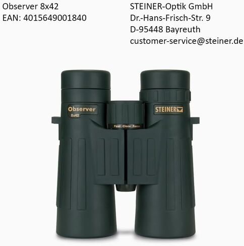 Steiner Observer 8 x 42 Roof Prism Binoculars in Saudi Arabia