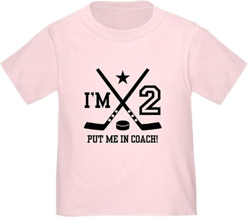 CafePress 2 Year Old Hockey Toddler T Shirt Cute Toddler Graphic Tee, 100% Cotton in Kuwait