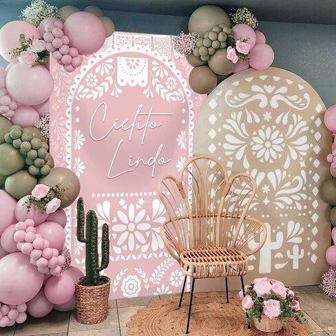 MEHOFOND Cielito Lindo Vertical Backdrop Blue Photography Background for Cielito Lindo Baby Shower Mexican Wedding Birthday Bridal Shower Mexican Themed Banner Photo Party Supplies 5x7ft in Kuwait