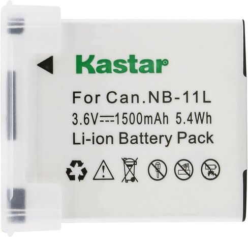استبدال بطارية Kastar 2-Pack NB-11L لـ Canon Ixus 155 ، Ixus 157 ، Ixus 160 ، Ixus 165 ، Ixus 170 ، Ixus 172 ، Ixus 175 ، Ixus 177 ، Ixus 180 ، Ixus 185 ، Ixus 190 ، Ixus 240 Hs ، ixus 245 HS in Saudi Arabia