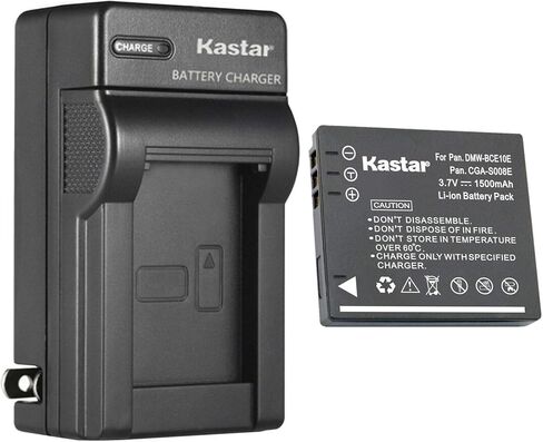 Kastar 1-Pack Battery and AC Wall Charger Replacement for Panasonic Lumix DMC-FX38T DMC-FX38W, Lumix DMC-FX55 DMC-FX55EB-K DMC-FX55EF-K DMC-FX55EF-S DMC-FX55EG DMC-FX55EG-K DMC-FX55EG-S DMC-FX55GK in Saudi Arabia