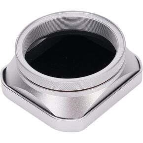DPOFIRS Premium Metal Lens Hood for X100VI X100V X100F X100T X100S X100 X70 anti anti listte ، لا حاجة إلى محول ، إعادة تنظيم ذكي ، ألومنيوم الطائرة (أسود)