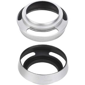 Aluminium Alloy Hollow Out Lens Hood 39 mm for Camera Silver