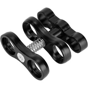 Butterfly Diving Light Clamp, Aluminium Alloy Butterfly Clip Diving Easy to Use Underwater Diving Light Arm for