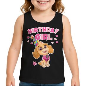 Skye Birthday Girl Tank Top | 2nd 3rd 4th 5th Birthday Gift for Toddler Paw Patrol Fans - Summer Sleeveless Shirt