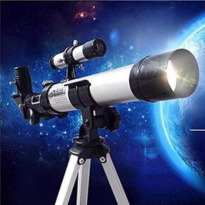 Adult Kids Telescopes for Astronomy 400Mm Focal Length 90X Magnification Scope Refractor Telescopes Tripod &Amp; Finder Scope with Clear Weak Light Vision