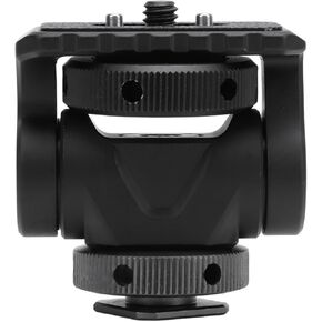 Camera Screen Holder Mount, 360 Degree Rotation Extension Stabilizer Bracket with 1 / 4in Placing Pin and Adjustable Damping for Rabbit Cage Fill Light