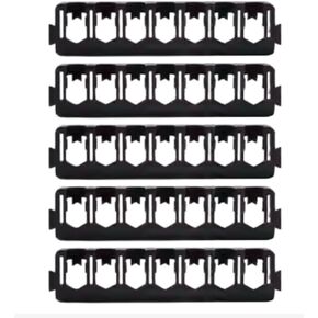 5PCS #N525577 N525577-1IN Black 7-Hole Batch Insert Strip 75mm*16.7mm Batch Head Frame Quality Durable New Replacement Parts For Dewalt