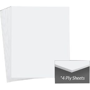Archival Methods 100% Cotton Museum Board, 20x24, 4 Ply, Bright White, Package of 15