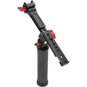 RS3Pro RS3 RS3mini RS2 Top Handle Grip for Camera Cage, Multifunctional Folding Use Adjustable Angle Top Handle, 180 Degrees Adjustment, 1/4 Inch Screw Port, Cold Shoe Port