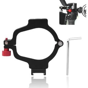 Stabilizer Extension Bracket, Handheld Gimbal Stabilizer Extension Mount Bracket Holder Ring with 1/4 Inch Hole for Flash Light Monitor Compatible for Ronin SC Accessory