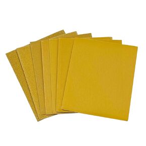 40 Pcs 1/4 Sheet Sandpaper, 80, 120, 150, 240, 320, 400, 600, 800 Grit Premium Sand Paper for Wood Metal Automotive, 5.5" x 4.5", Wet/Dry Use, Palm Sander & Hand Sanding