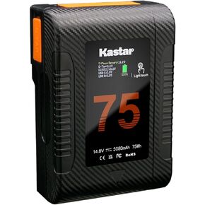 Kastar BP-Z75W Compact V-Mount Battery Compatible with BVM-D9H5U Broadcast Monitors DCR-50 DCR-50P DNV-7 DNV-7P DNW-7 DNW-7P DNW-9WS DNW-9WSP DNW-90 DNW-90P DNW-90WS DNW-90WSP Camera