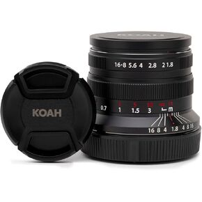 Koah Artisans Series 55mm f/1.8 Large Aperture Manual Focus Lens for Sony E (Black)