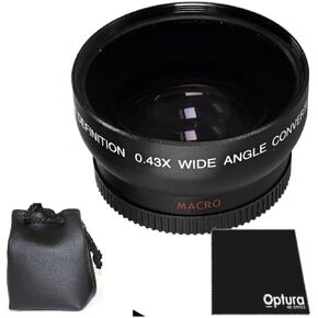 58MM HD Wide Angle Lens with Macro 58mm Compatible with Panasonic Lumix G85 Mirrorless Camera with Lumix G Vario 12-60mm f/3.5-5.6 ASPH. Power O.I.S. Lens