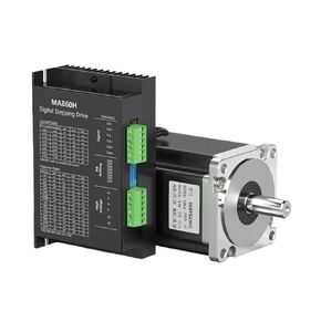 Nema34 86HS80mm Stepper Motor Driver Kit 4.5NM DC48-80V/AC36-60V + Driver DM860H/MA860H(86x80 Motor MA860H)