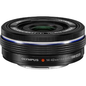 OLYMPUS OM SYSTEM 14-42mm f3.5-5.6 EZ Interchangeable Lens for Olympus/Panasonic Micro 4/3 Digital Camera (Black) - International Version (No Warranty)