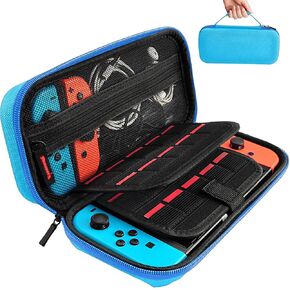 daydayup Switch Carrying Case Compatible with Nintendo Switch 2, with 24 Games Cartridges Protective Hard Shell Travel Carrying Case Pouch for Console & Accessories wii case