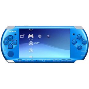 Sony PSP Slim and Lite 3000 Series Handheld Gaming Console with 2 Batteries (Blue)(Renewed)