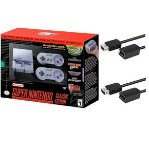Nintendo Super Entertainment System SNES Classic Edition with Two 6-ft. Extension Cable