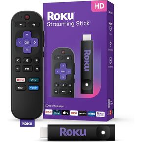 Roku Streaming Stick 2025 - HD Roku Streaming Device for TV with Voice Remote - Free & Live TV