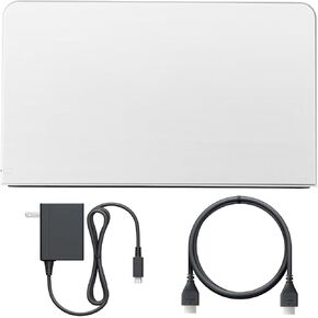 TV Dock Station for Switch and OLED - 3 in 1 Replacement TV Base Docking Station Set with Original IC Module, Ethernet LAN Port, Charger, HDMI Cable Accessories- Not for Switch 2