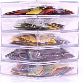 Versatile Color Guitar Pick Set 100Pcs with Various Thickness for Acoustic and Electric Guitars