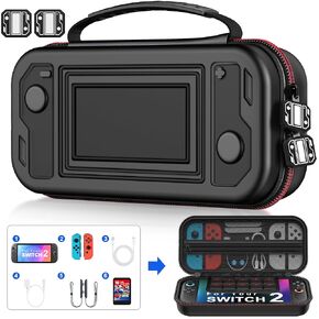 Spican Switch 2 Case Compatible with Nintendo Switch 2 (2025) and Switch/OLED Console, Switch Travel Carrying Case Hard Shell Protective for Nintendo Switch 2 Accessories and Switch 2 Games