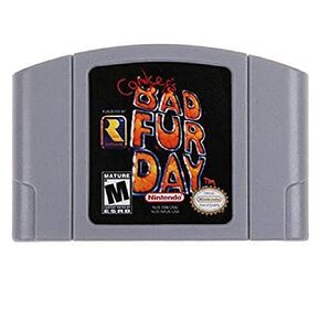 يوم الفراء السيئ لـ Nintendo 64 N64 Game Card Card Console Console As - Bad Fur Day