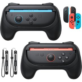 FastsNail [Switch 1/2 متوافق] Grips لـ Nintendo Switch2 (2025)/Switch & OLED for Joy-Con2 ، مقاومة للارتداء ومضادة للانزلاق.