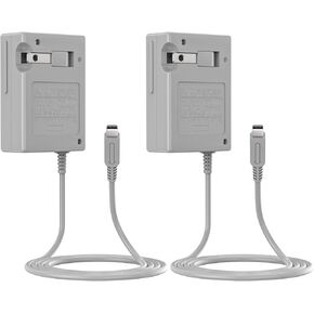 2Pcs 3DS XL Charger, AC Power Charge Replacement for 2DS 3DS Console,Power Cord for 3DS/3DSXL/New 3DS/New 3DS XL/2DS/2DSXL/DSi/DSiXL,100~240V Wall Plug