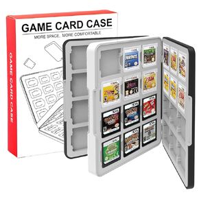 QUBAMG 3DS Game Case 48 Slots DS Game Holder Compatible With Nintendo New 3ds / New 3ds Xl / 3ds / 3ds Xl / Dsi / Dsi Xl / Ds / New 2ds /New 2ds Xl / 2ds/ 2ds Xl Catridge Portable Storage Box,Black