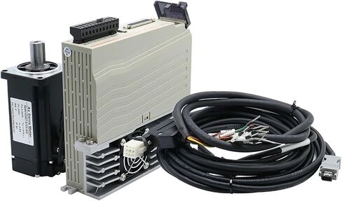 80ast 1000W 3.8N 220V AC Servo Motor Kit مع برنامج تشغيل MAGNECT 17BIT APPORTER + T3D-20A لنقن CNC (1000W مع الفرامل) in Kuwait