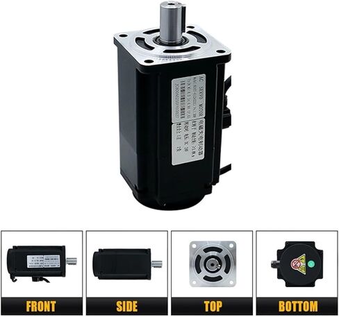 80ast 1000W 3.8N 220V AC Servo Motor Kit مع برنامج تشغيل MAGNECT 17BIT APPORTER + T3D-20A لنقن CNC (1000W مع الفرامل) in Kuwait