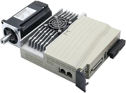 80ast 1000W 3.8N 220V AC Servo Motor Kit مع برنامج تشغيل MAGNECT 17BIT APPORTER + T3D-20A لنقن CNC (1000W مع الفرامل) in Kuwait