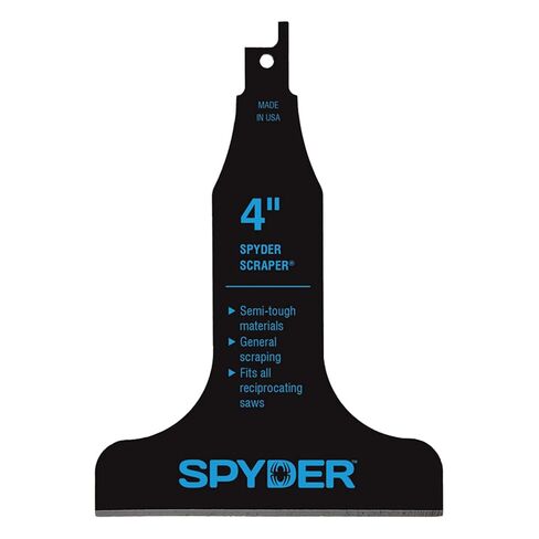 Spyder 4 بوصة مرفق شفرة مكشطة للمناشير المتبادلة ، لإزالة البلاط ، مشمع ، المواد اللاصقة ، وأكثر من ذلك (000320) in Saudi Arabia